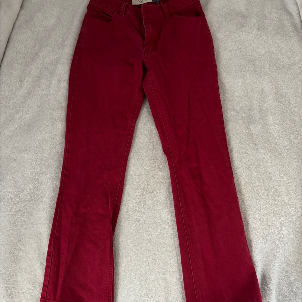GAP Red Boot Cut Pants